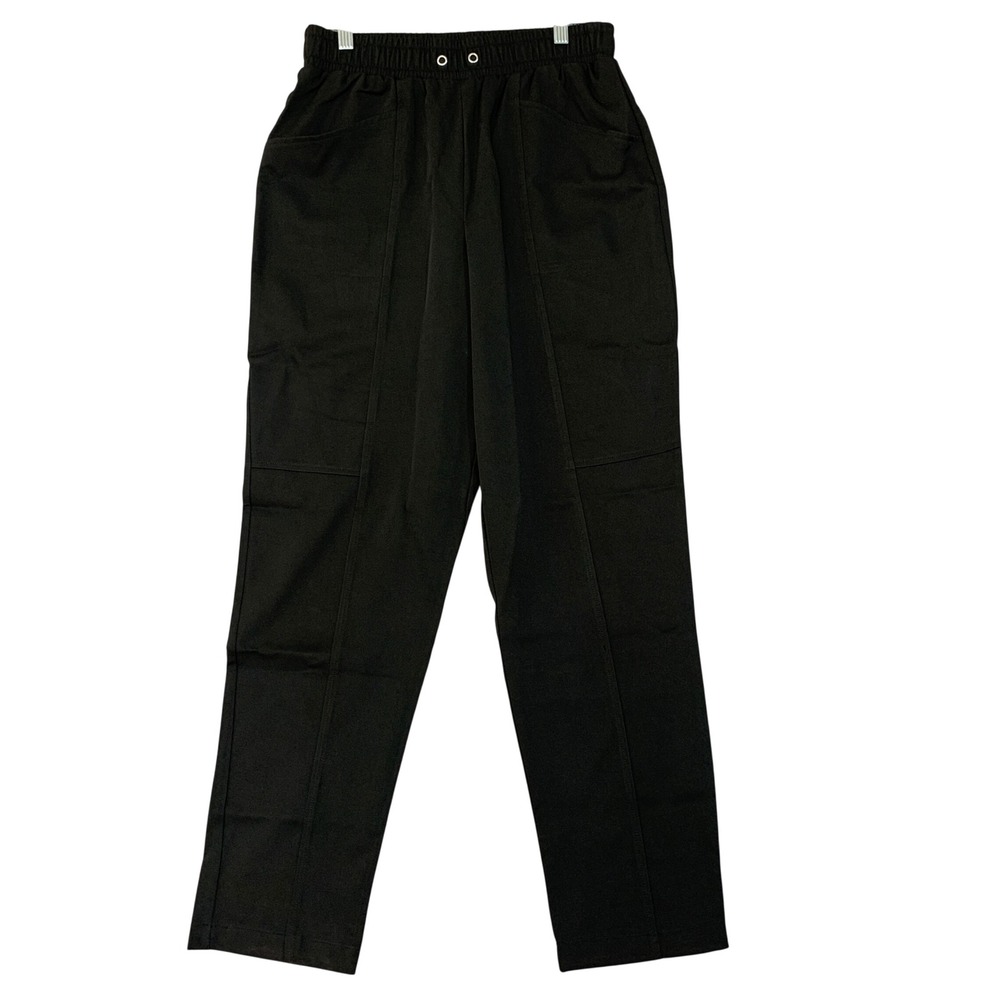 7 For All Mankind Women's S Black Pants Polyester Spandex